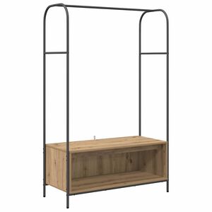 vidaXL Suporte para Roupas Carvalho Marrom 100 x 44 x 160 cm