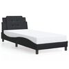 vidaXL Estrutura de cama sem colch&atilde;o Zadar 100x200 cm couro artificial preto