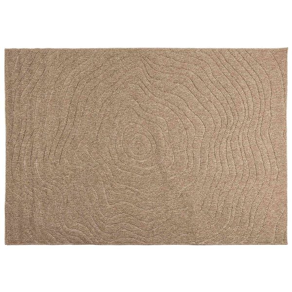 vidaXL Tapetes de &aacute;rea Moir&eacute; Retangular Natural 170 x 120 cm