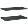 vidaXL Prateleiras de parede 2 pcs 75x40x3 cm aço inoxidável prateado