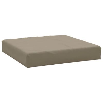 vidaXL Almofadão para sofá de paletes tecido castanho-acinzentado