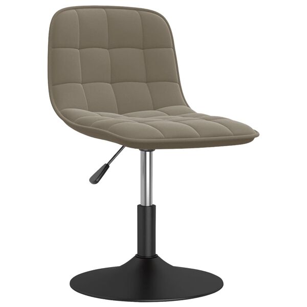 vidaXL Cadeiras de jantar girat&oacute;rias 2 pcs veludo cinzento-claro