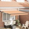 vidaXL Toldo Retr&aacute;til Amarelo e Laranja 300 x 250 cm
