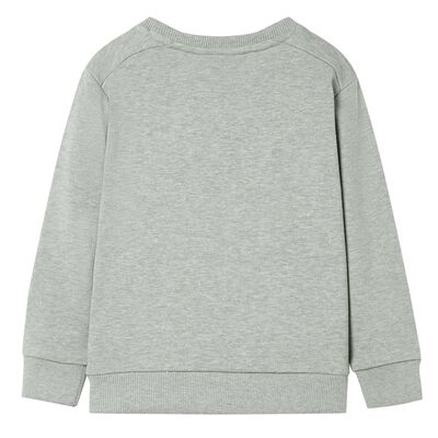 Sweatshirt para criança cor caqui-claro mesclado 92