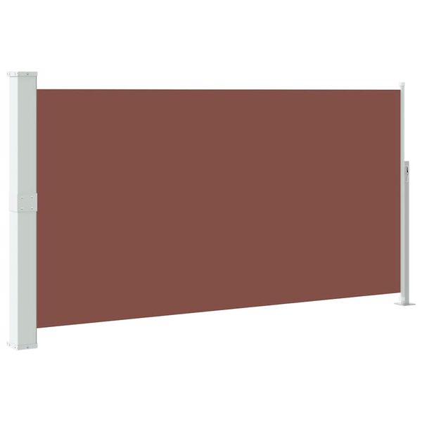 vidaXL Toldo lateral retr&aacute;til para p&aacute;tio 170x300 cm castanho