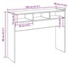 vidaXL Mesa consola madeira antiga 105x30x80 cm madeira trabalhada