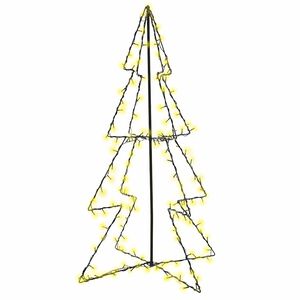 vidaXL &Aacute;rvore de Natal em cone 160 LEDs 78x120 cm interior e exterior