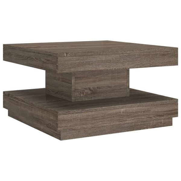 vidaXL Mesa de centro 60x60x35 cm MDF cinzento