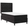vidaXL Cama Box com cabeceira Preto 90 x 200 cm Veludo