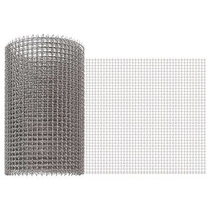 vidaXL Tela de Malha 20 x 200 cm 3 Mesh A&ccedil;o Inoxid&aacute;vel 201 Prateado