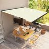 vidaXL Toldo manual com caixa 500x300 cm creme