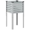 vidaXL Vaso de jardim 45x45x88 cm A&ccedil;o galvanizado