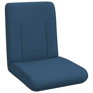 vidaXL Cadeira de ch&atilde;o ajust&aacute;vel Azul Tecido