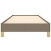 vidaXL Estrutura cama sem colchão 100x200 cm tecido cinza-acastanhado