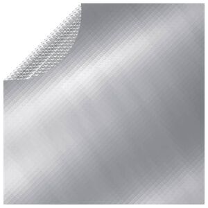 vidaXL Cobertura para piscina 455 cm PE prateado