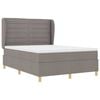 vidaXL Cama Box Springs com Colch&atilde;o Cinza Escuro 90x190 cm tecido