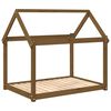 vidaXL Cama para c&atilde;es 111x80x100 cm pinho maci&ccedil;o castanho mel