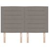 vidaXL Cabeceira Cinzento-acastanhado 160 cm Couro Sint&eacute;tico