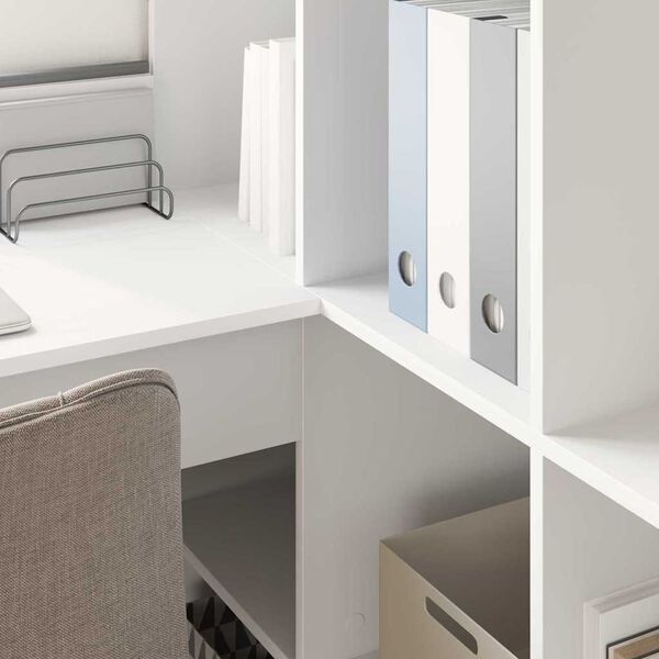 vidaXL Secret&aacute;ria de canto Branco 101,5 x 149,5 x 149,5 cm