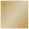 vidaXL Cabeça de chuveiro quadrada 40x40 cm aço inoxidável dourado