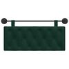 vidaXL Cabeceira Suspensa Verde Escuro 110 x 55 x 7 cm Veludo