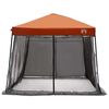 vidaXL Conjunto de Tenda de Camping com telhado 2 pcs Cinza e Laranja