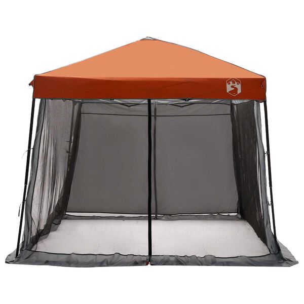 vidaXL Conjunto de Tenda de Camping com telhado 2 pcs Cinza e Laranja