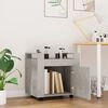 vidaXL Trólei secretária 60x45x60 cm derivados madeira cinza cimento