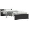 vidaXL Estrutura de cama 90x200 cm madeira maci&ccedil;a preto