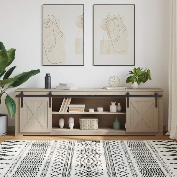 vidaXL Kit para arm&aacute;rio deslizante a&ccedil;o carbono 200 cm