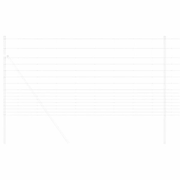 vidaXL Cerca de campo Prateado 25 x 1,2 m Aço galvanizado