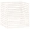 vidaXL Caixa de compostagem 100x100x102 cm pinho maci&ccedil;o branco