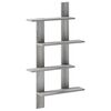 vidaXL Prateleira de Parede Sonoma cinzento 61 x 13,5 x 105 cm