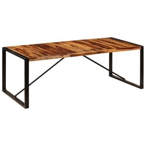 vidaXL Mesa de jantar 220x100x75 cm madeira de ac&aacute;cia maci&ccedil;a