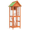 VidaXL Gaiola para p&aacute;ssaros 60x58,5x160 cm pinho maci&ccedil;o castanho