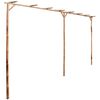 vidaXL P&eacute;rgola de bambu 385x40x205 cm