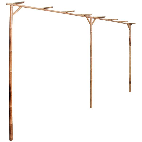 vidaXL P&eacute;rgola de bambu 385x40x205 cm