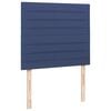 vidaXL Cama box spring c/ colch&atilde;o e LED 120x190 cm tecido azul