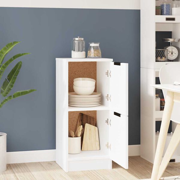 vidaXL Aparador 30x30x70 cm madeira processada branco