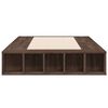 vidaXL Estrutura de cama 90x200 cm derivados madeira carvalho castanho
