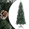 vidaXL &Aacute;rvore de Natal artificial com suporte 210 cm PVC verde