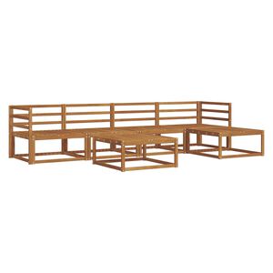 vidaXL Conjunto de Sof&aacute;s para Exterior 6 pcs Natural