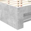 vidaXL Estrutura da Cama Cinzento 200 x 200 cm Madeira processada