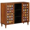 vidaXL Buffet Nogueira 90 x 33,5 x 75 cm Madeira de manga maci&ccedil;a