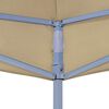 vidaXL Teto para tenda de festas 2x2 m 270 g/m² cor bege