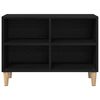 vidaXL Gabinete para TV Carvalho Preto 69,5 x 30 x 50 cm
