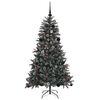 vidaXL &Aacute;rvore de Natal Artificial Verde 150 cm PVC, Pl&aacute;stico e A&ccedil;o