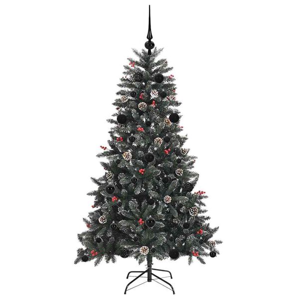 vidaXL &Aacute;rvore de Natal Artificial Verde 150 cm PVC, Pl&aacute;stico e A&ccedil;o