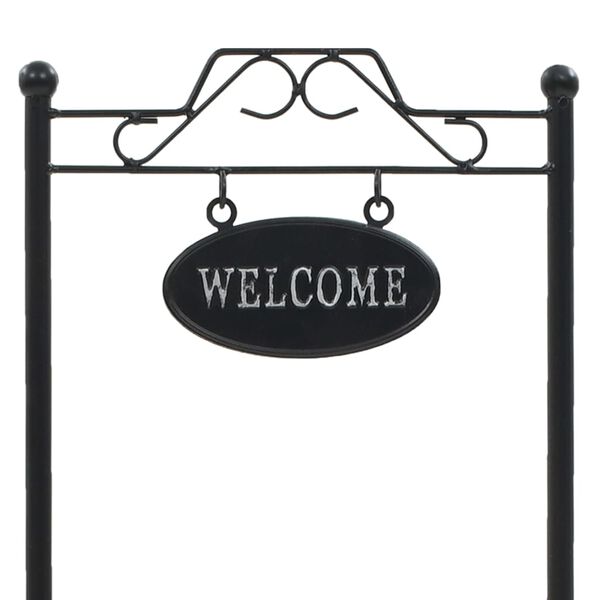 vidaXL Suporte de plantas com estrutura em ferro revestido a p&oacute;