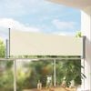 vidaXL Toldo lateral retr&aacute;til para p&aacute;tio 80x300 cm creme